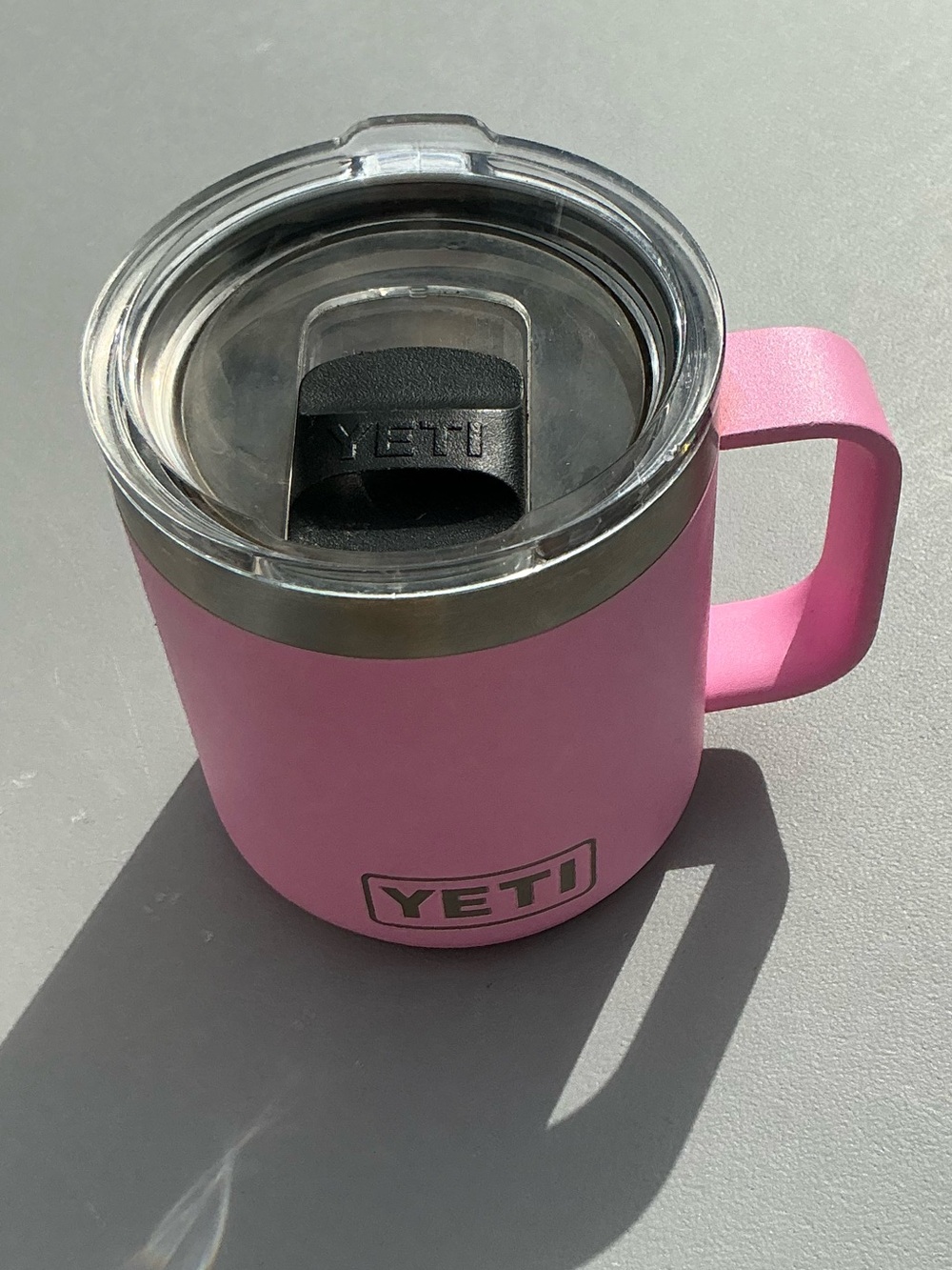 Yeti Pink Insulated Mug with Handle